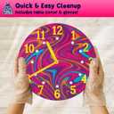 PURPLE LADYBUG Easy Cleanup Paint Pouring Art with Gloves & Table Cover - Washable & Non-Toxic Kids Painting Kit, Art and Crafts for Kids Ages 8-12, Gifts for Ages 6+ Years Old, Crafts for Girls 8-12