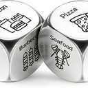 Stocking Stuffers for Men Women Adults,Colorful Date Night Food Decision Dice,Mens Gifts,Christmas White Elephant Gifts for Adults,Gag Gifts,Valentines Day Gifts for Him Her Boyfriend Husband