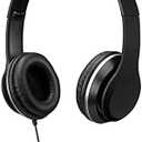 GPX IAH57B Wired Headphones Padded 3-d Accs Swivel Earcups/adjustable Headband
