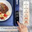 Food Warming Mat,Full Surface Graphene Heating Electric Warming Tray,6 Tempe-Settings & 1-6Hr Auto Shut-Off,Foldable Food Heating Mat,Food Warmer Trays for Chafing Dishes Navy Blue