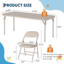 GAOMON 7 Piece Set Folding Table and Chairs Set for Boys and Girls
Children Activity Table and Chairs Set, Foldable Table and Chairs with PU for Dining Room, Daycare, Classrooms