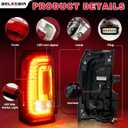 LED Tail Lights Assembly Compatible With 2015-2020 GMC Yukon Yukon XL Left Driver & Right Passenger Side Brake Turn Signal Rear Taillights Assembly W/Bulb Replace GM2800268 GM2801268 84536243 84536242