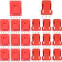 20pas Tool Holders and Battery Holder for Milwaukee M18 18V Wall Mount Hanger Battery Drill Tool Storage Shelf with Screws