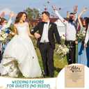 Spakon 100 Set Wedding Favors for Guests Let Love Grow Seed Packets Bulk Cards with Gift Bags for Wedding Bridal Shower Souvenirs Welcome Bag Stuffers