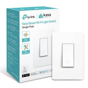 Kasa Smart Light Switch HS200P3, Single Pole, Needs Neutral Wire, 2.4GHz WiFi Light Switch Compatible with Alexa and Google Home, UL Certified, No Hub Required, 3 Count Pack of 1 , White