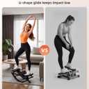 Rock Fitness Stepper for Exercise at Home, Motion Stair Stepper with Resistance Bands for Full Body Workout, Aerobic Workout Machine Fitness Equipment
