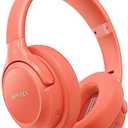 Bluetooth Headphones Over Ear,BERIBES 65H Playtime and 6 EQ Music Modes Wireless Headset with Microphone,HiFi Stereo Foldable Lightweight, Deep Bass for Home Office Outdoors Etc(Orange Red)