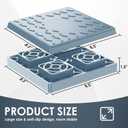 CircleRoad Heavy Duty RV Leveling Blocks 12 Pack, Interlocking Design Camper Leveling Blocks with Packing Bag, Ideal for Leveling Single and Dual Wheels (Gray)