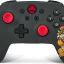 PowerA Wireless Controller for Nintendo Switch, OLED Model and Nintendo Switch Lite, Gamepad, Game Controller, Wired Controller, Bluetooth controller, Officially Licensed- Mario, King Bowser