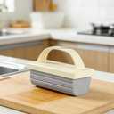 2 x Damp Clean Duster Sponge Wth Ridges with Handle, Wet Duster Reusable Ridged PVA Sponges for Dusting for Cleaning Blinds, Glass, Baseboards, Vents, Railings, Mirrors,Window Track Grooves