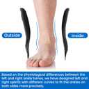 Velpeau Air Gel Foam Ankle Stabilizer Support Brace for Sprained Ankle, Ligament Injury, Tendonitis, Adjustable Rigid Stirrup Ankle Splint for Women and Men (Gel Version, Large, Left Foot)