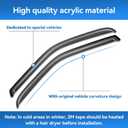 in-Channel Window Rain Guards for 2011-2023 Dodge Charger, Window Visor Guard Vent Wind Shade Deflector Rain Shield Protector Sun Visor 2012 2013 2014 2015 2016 2017 2018 2019 2020 2021, 4PCS