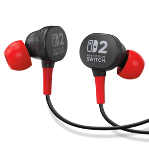 PowerA Wired Earbuds for Nintendo Switch 2 - Black