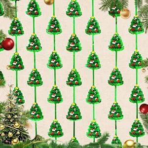 Otalibo Christmas Party Backdrop Decorations 2 Pack 3.3x6.6ft Red Silver Green Photobooth Props Christmas Tree Pattern Metallic Tinsel Streamer Foil Fringe Curtains for Wall Door Ugly Sweater New Year
