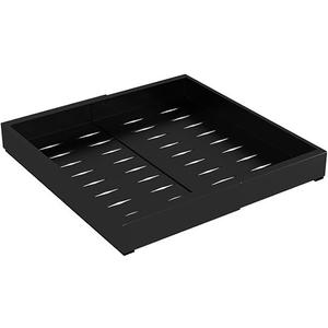 Pull Out Cabinet Organizer,Extendable Sliding Drawer,Carbon Steel Smooth Sliding Silent Slide Out Drawer Storage Shelves,with Adhesive Nano Film,for Kitchen Cabinets, Bathroom. ( Color : Black , Size (One)
