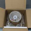 EFINEHOME Mid-Century Modern Wall Sconce with Beige Fabric Shade| 1-Light Antique Gold Indoor Wall Lamp Fixture| Hallway Bathroom Vanity Light Sconces Wall Lighting (Set of 2 Hardwire)