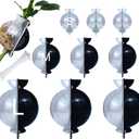 MIIIM 9 PCS Air Layering Propagation Kit, Reusable Half Clear Grafting Ball, Air Layering Pods Clear, Plant Rooting Ball for Fast Propagation (S+M+L)