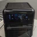 CHEFMAN ExacTemp 12 Quart 5-in-1 Air Fryer with Integrated Smart Cooking Thermometer, 28 Touchscreen Presets, Rotisserie, Dehydrator, Bake, XL Convection Oven with Auto Shutoff, Black