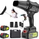 YUQUESEN Cordless Leaf Blower, 980,000 RPM Handheld Leaf Blower with 2 X 4.0Ah Batteries & Charger, Lightweight Leaf Blowers for Patio Cleaning, Lawn Care, Leaves, Dust - Dark