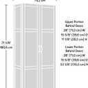 Sauder Tall Storage Cabinet, Black, 4 Adjustable Shelves, Multi-Room Use, L: 29.69" x W: 16.34" x H: 71.10"