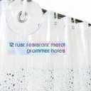Riyidecor PEVA Thin Clear Shower Curtain LinerWeighted MagnetPlastic Holographic Glitter Star Premium Lighweight Water Repellent Rust Proof Grommet for Bathroom Waterproof 12 Pack Hooks 72Wx72H Inch (01magnet)