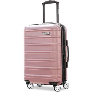 Samsonite Omni 2 International Carry-On Luggage with 360 Spinner Wheels - Scratch Resistant Hardshell - TSA, Airline-Approved - Expandable Polycarbonate Shell for Lightweight Travel - Rose Gold