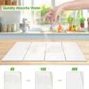 3 x Large Dish Drying Mat for Kitchen Counter,24"16"Fast Dry Pad Absorbent Countertop Mat, Heat-resistant Mat,Diatomaceous Earth Mats,White