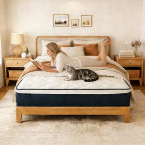 Kesyup 12 Inch Hybrid Queen Mattress in a Box - Gel Memory Foam & Pocket Springs for Back Pain Relief, Soft & Plush Fiberglass-Free Bed, CertiPUR-US Certified, 60x80 Inches