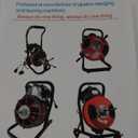 50Ft Heavy-Duty Drain Cleaner Machine, 1/2" Auto-Feed Drain Snake with 4 Cutters, Electric Sewer Auger for Toilets/Sinks/Pipes, Portable Plumbing Snake with Wheels, 450W