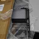 JAQ No Assembly Required Under Desk Rolling Cart, 3-Tier Foldable Metal Utility Cart, 26.8" Low Profile Storage Cart with Wheels, 10" Narrow Small Space Organizer, Black