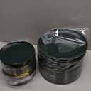 PULOTE 200PCS Green Plastic Plates - Heavy Duty Green Disposable Include 100 Each (10 inch Dinner & 7 inch Dessert) Plates for Christmas Party