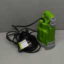 Green Expert 1/4HP Submersible Sump Pump 25-Foot Long Power Cord High Flow 1800GPH for Fast Water Removal Easy to Use in Pool Hot Tub Flooded House Drainage Household Drain Pump Suit to Garden Hoses