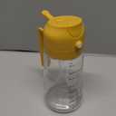 TrendPlain 16oz/470ml Glass Olive Oil Sprayer for Cooking – 2 in 1 Olive Oil Dispenser Bottle for Kitchen Gadgets and Air Fryer Accessories, Salad, BBQ - Yellow