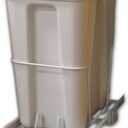 ClosetMaid Pull Out Trash Bin, 24-Quart, White