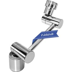 Faucet Extender, 1080 Swivel Faucet Extender with 2 Spray Modes Sink Faucet Aerator with 3 Adapters (M22/M20/M24) Rotating Faucet Attachment for Bathroom & Kitchen Splash-Free Easy Install