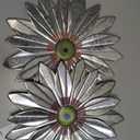 YEAHOME Metal Farmhouse Boho Wall Art, 2 Set 11" Galvanized Wall Decor for Bedroom & Outdoor