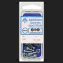 Hillman No. 8-32 in. x 1/2 in. L Slotted Round Head Zinc-Plated Steel Machine Screws 10 pk