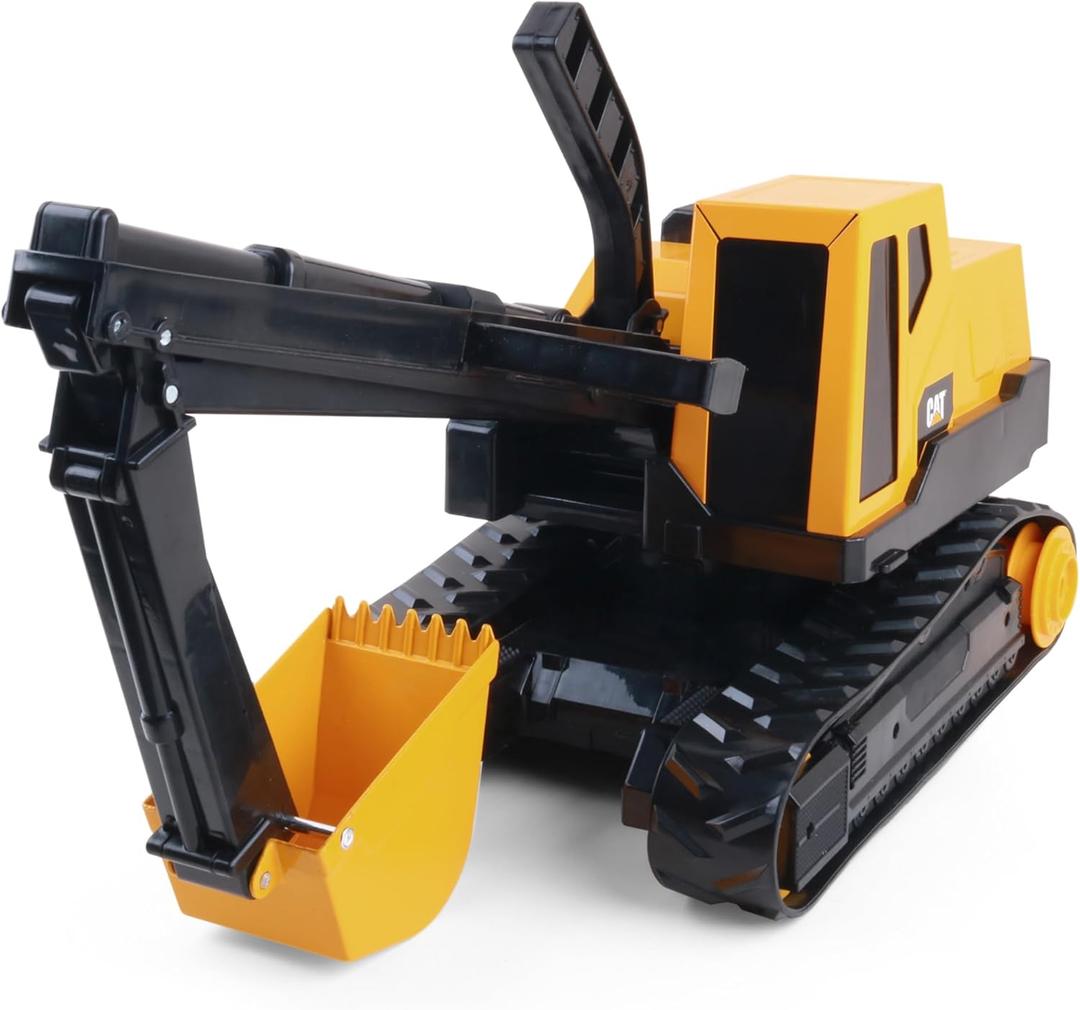 CAT Construction Toys, CAT Steel Construction Excavator - Heavy-Duty & Durable - Ergonomic Handles 3+ Years - Dig & Haul Dirt All Day Long!