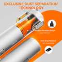 Pocket Car Vacuum with Accessory Kit 6pcs, Cordless, 50 Mins Runtime, 17000pa, 2.5H Type-C Fast Charge, Mini Handheld Vacuum for Home and Outdoor, M3