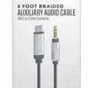 Acoustix Stereo Earbud Headphones with Microphone - Black 2ct. + 
Acoustix™ Auxiliary Braided Audio Cable