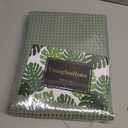 Dynamene Sage Green Shower Curtain - Waffle Textured Heavy Duty Thick Fabric Shower Curtains for Bathroom, 256GSM Luxury Weighted Polyester Cloth Bath Curtain Set with 12 Plastic Hooks72Wx72H,Green