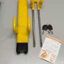 Tevlaphee Steering Wheel Lock - Heavy Duty Antitheft Device and Car Security Lock with Adjustable Locking and 3 Keys - Great Vehicle and Truck Deterrent (Yellow)