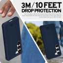 ITSKINS Ballistic R // Nylon Protective Phone Case for Samsung Galaxy S23, Slim Hybrid Case, Anti-Slip, Heavy Duty Shockproof Cover, Military Phone Case - Dark Blue