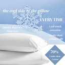 Beckham Hotel Collection Cooling Pillowcases for Hot Sleepers, King Size Set of 2, Cool Bedding, Envelope Closure, Silky Soft, Breathable, Moisture-Wicking, White