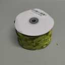 MEEDEE Moss Green Velvet Wired Ribbon 2.5 Inch - 10 Yards Crushed Velvet Christmas Ribbon for Tree Decoration, Wreath Supplies, Crafts Bow Making