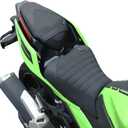 Motorcycle Rider & Passenger Comfort Seat Fit for ER400 Ninja 400 EX400 Z400 2018 2019 2020 2021 2022 2023 2024 2025 2026, Front Rear Solo Saddle Back Cushion Pillion Pad, Matte Black