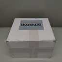 24 Pieces 8 Inch Disposable Cake Containers with Lids Plastic Serving Tray Clear Platters with Clear Lids Round Disposable Cake Holder for Storing Party Takeout Food Catering Display (White)