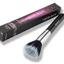 Keshima Duo-Fiber Stippling Brush - Premium Stipple Brush for Powder and Liquid Makeup Foundation