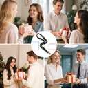 Lanyardio Stretchy Scrunchie Lanyard for ID Badges Keys, Cute Teacher Lanyard for Women with 2 Card Holders 19.6 Inch (Skeleton)