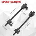 Macpherson Strut Spring Compressor Tool Kit | Heavy Duty Dual Coil Spring Compressor with Locking Pins, 13/16 Socket 1/2" Drive, 11.5" Range, Set of 2 for Suspension Work